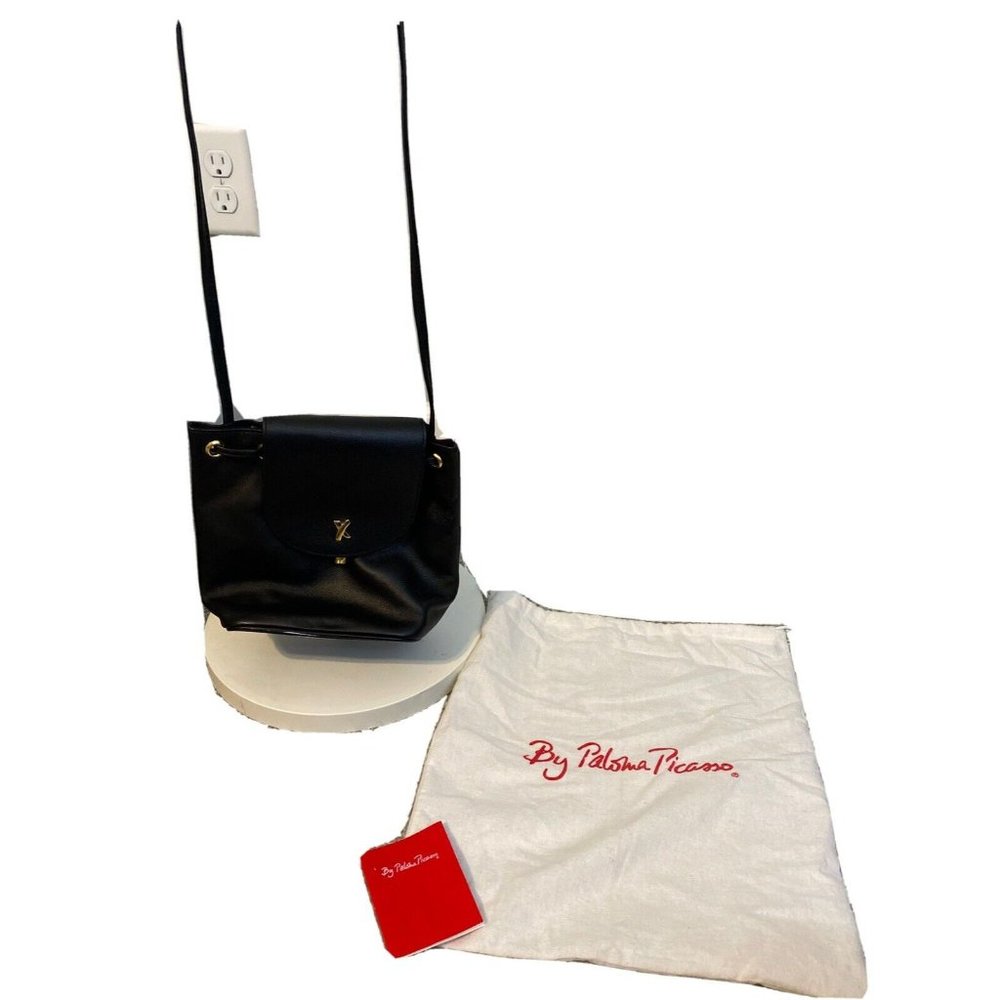 PALOMA PICASSO AUTHENTIC LEATHER SHOULDER HANDBAG Magnetic Closure dust bag